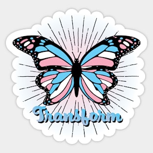 Transform Transgender Pride Sticker